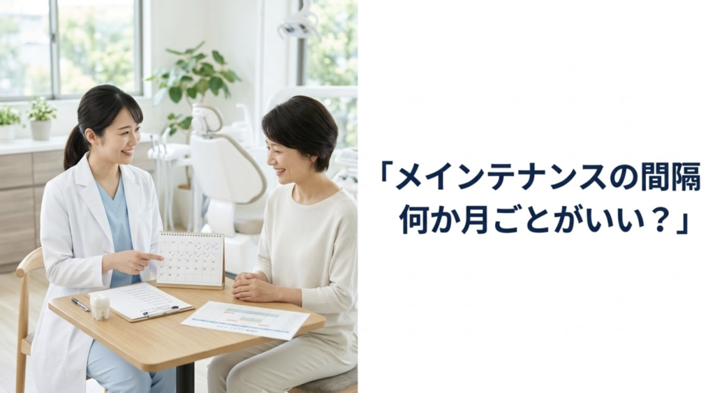 予防歯科のメインテナンス間隔は何か月ごとがよいかを解説する湘南予防・歯科室のブログ画像